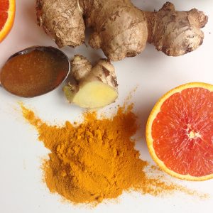 orange turmeric powder