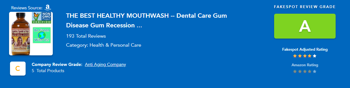 Healthy Gums Mouthwash reviews analysis
